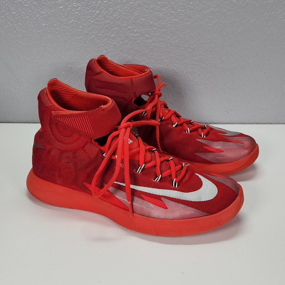 Nike Zoom Hyperrev Mens 9 Gym Red Metallic Silver Kyrie 630913-602 Basketball